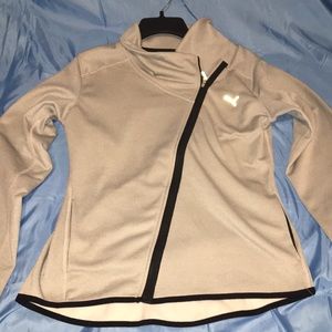 Puma light grey workout jacket